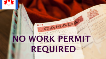no work permit required